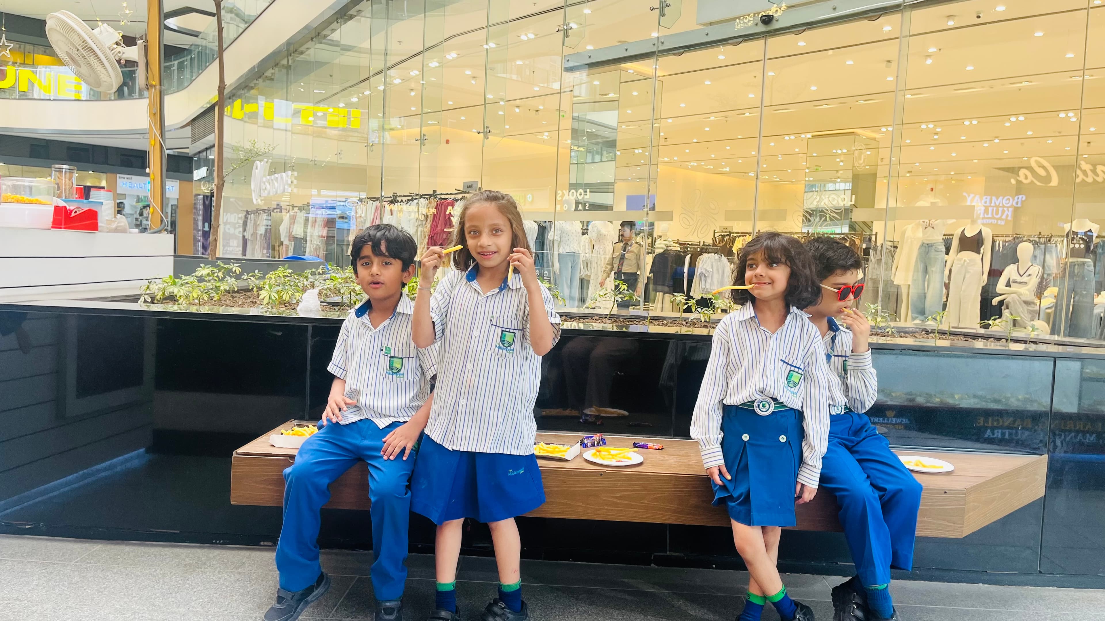 Ayaan work at school